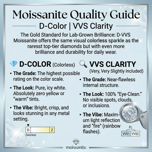 Genuine Larimar & D-VVS Moissanite Earrings - Picture 3 of 3